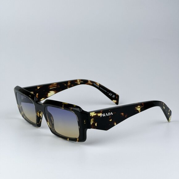 Prada PR27ZS 16O50E BRAND NEW Sunglasses Black Tortoise Gradient Yellow Unisex - Picture 5 of 10